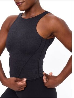 ✨NTW✨Buff Bunny Dream Heather Tank - Onyx Black Heather L